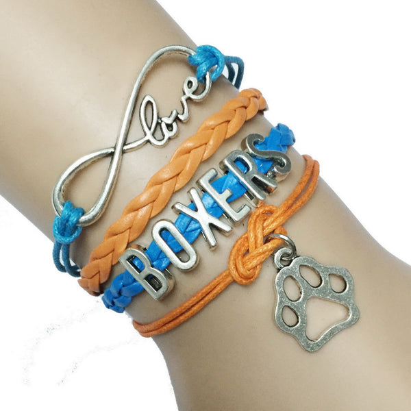 FREE LOVE BOXER PAW BRACELET- HANDMADE  BRACELET