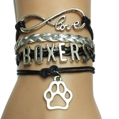 FREE LOVE BOXER PAW BRACELET- HANDMADE  BRACELET