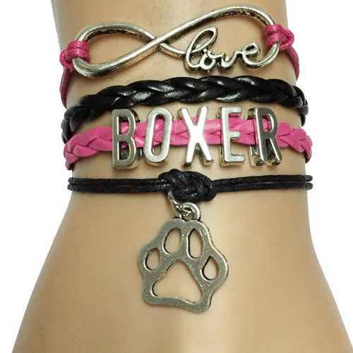 FREE LOVE BOXER PAW BRACELET- HANDMADE  BRACELET